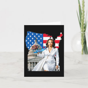 Harris 47 Th President Usa America 2024 Election Card