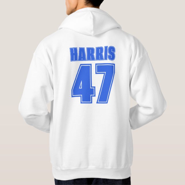 Harris 47 When We Fight We Win Front And Back Hoodie (Back)