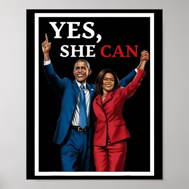 Harris And Barack Obama Forward 2024 Election  Poster (Front)