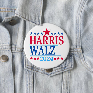 Harris and Walz 2024  Button