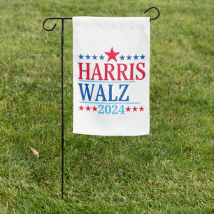 Harris and Walz 2024 Garden Flag