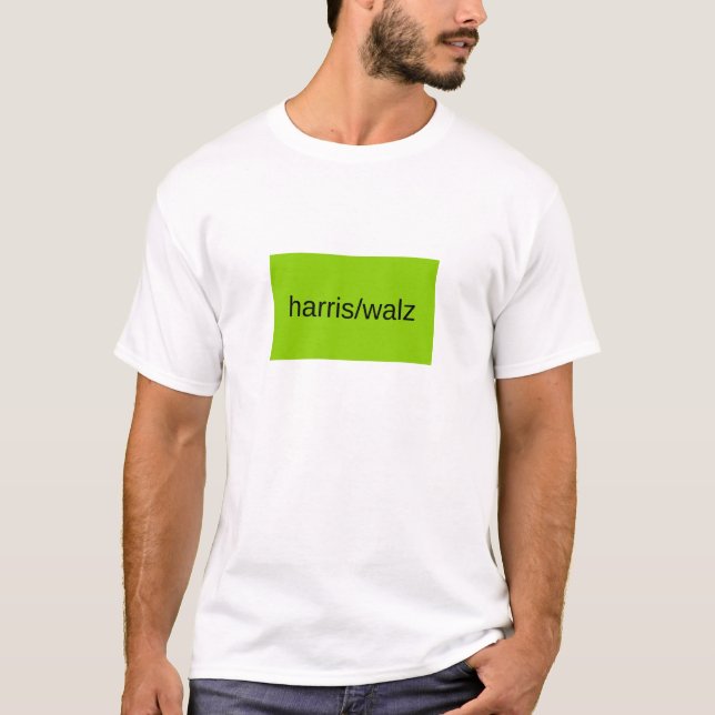 harris and walz summer 2024 green residential  T-Shirt (Front)