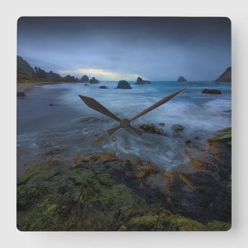 Harris Beach State Park  Oregon Square Wall Clock