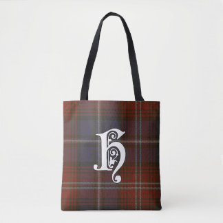 Harris Clan Tartan Monogram Tote Bag