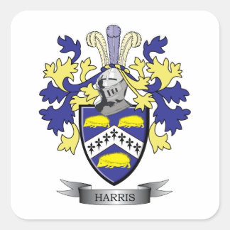 Harris Coat of Arms Square Sticker