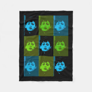 Harris College Photo In Blues And Greens Fleece Blanket