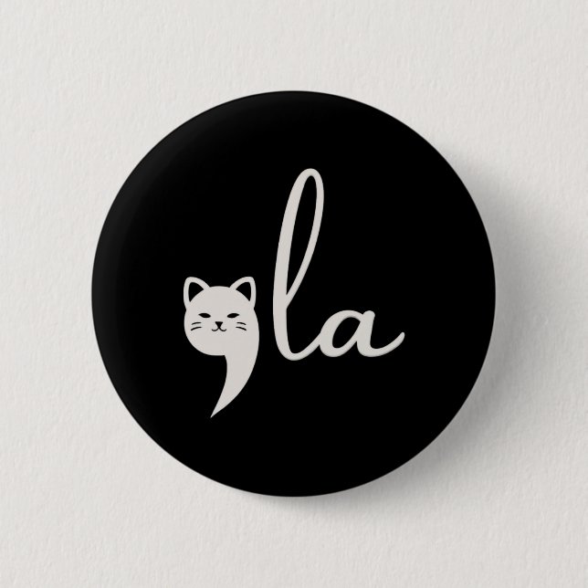 Harris Comma-la Cat Ladies For Harris  Button (Front)