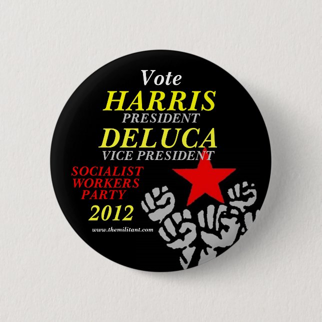 Harris-DeLuca 2012 Button (Front)