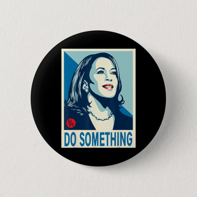 Harris Do Something  Button (Front)