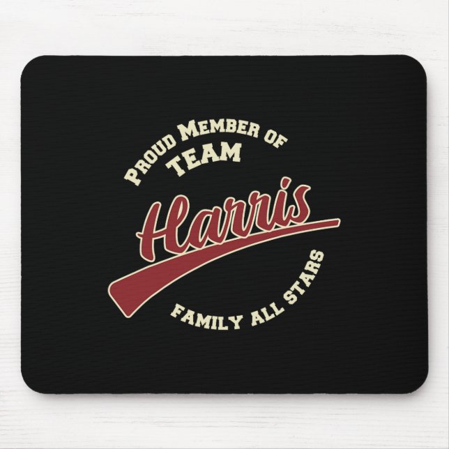 Harris Family Last Name  Mouse Pad (Front)