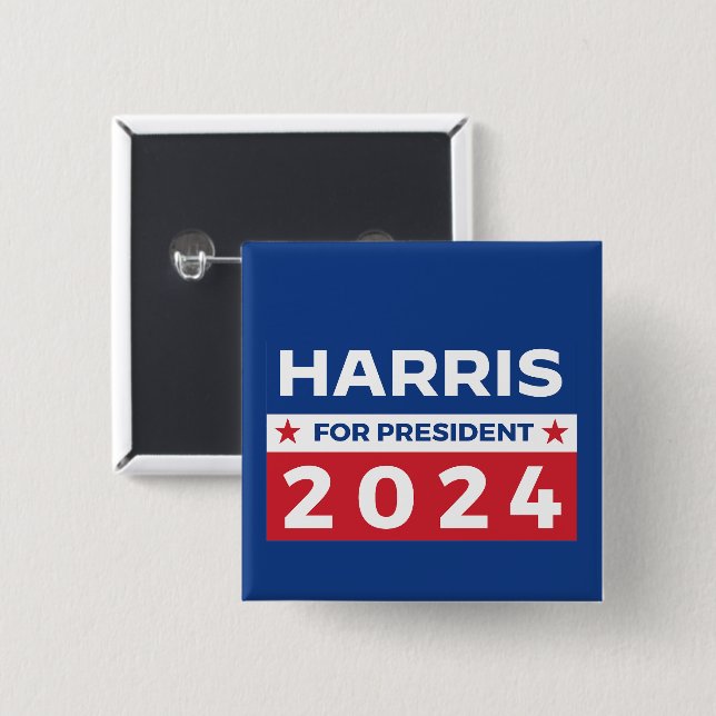 Harris for President 2024 Button (Front & Back)