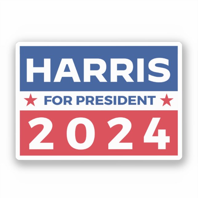 Harris for President 2024 Sticker (Front)