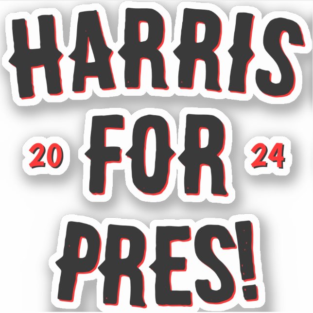 Harris for President 2024 Sticker (Front)