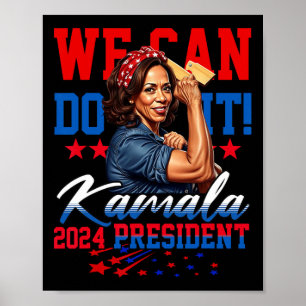 Harris For President 2024 We Can Do It! Poster
