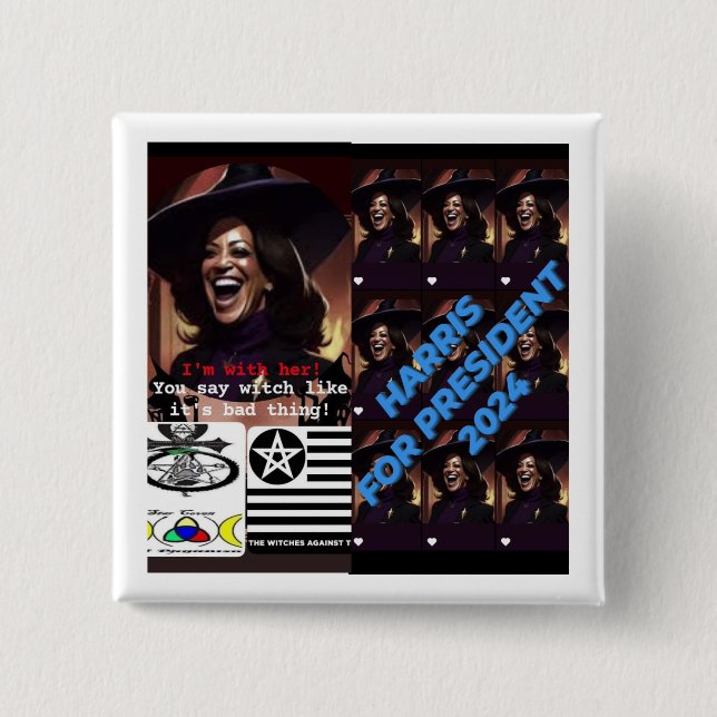 Harris for President  Button, Standard, 2¼ Inch Button (Front)