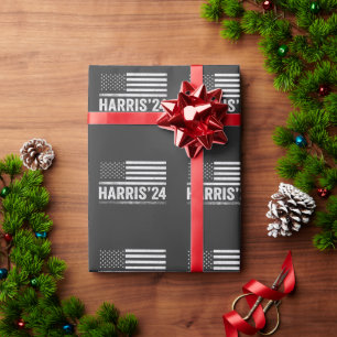 Harris For President Democrat Election American  Wrapping Paper