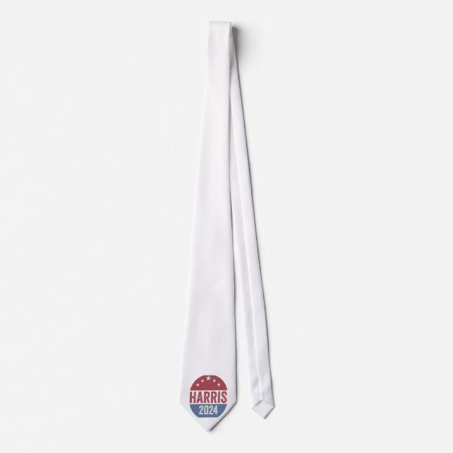Harris For President Election Democrats American  Neck Tie (Front)