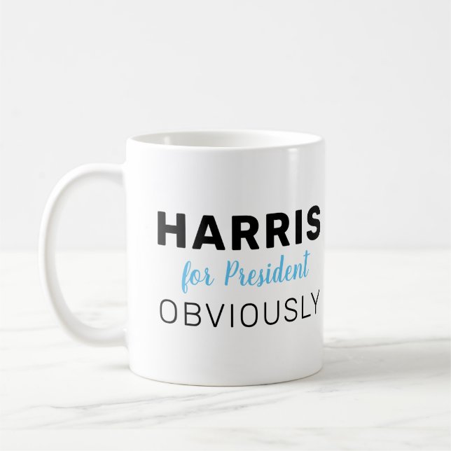 Harris For President Obviously  Coffee Mug (Left)