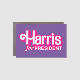Harris for President Pink Style Car Magnet