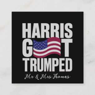 Harris Got Trumped The Ultimate Political Humor Square Business Card