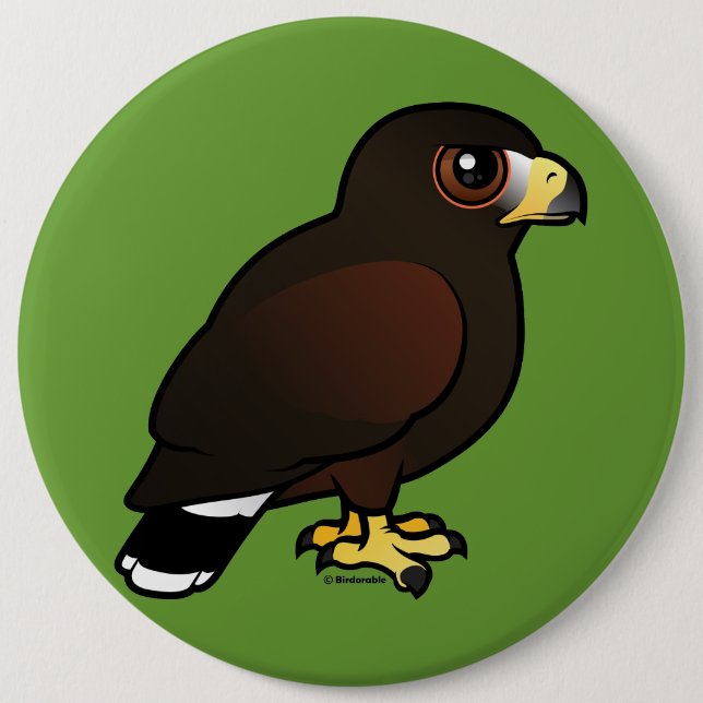 Harris Hawk Button (Front)