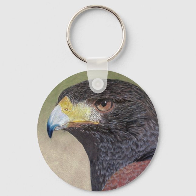 Harris Hawk-cp Keychain (Front)