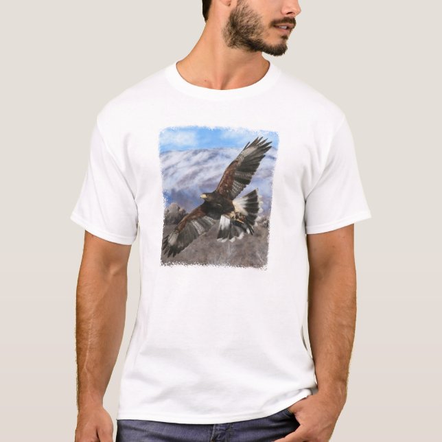 Harris Hawk- pastel T-Shirt (Front)