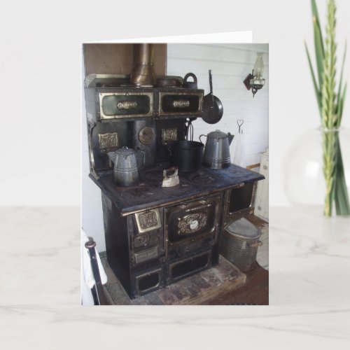 Harris House Kitchen Stove Get Well Card