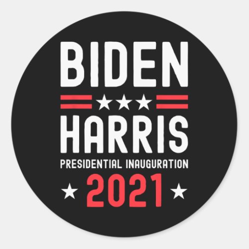 Harris Inauguration Day 2021 Commemorative Merchan Classic Round Sticker