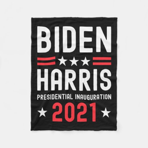 Harris Inauguration Day 2021 Commemorative Merchan Fleece Blanket