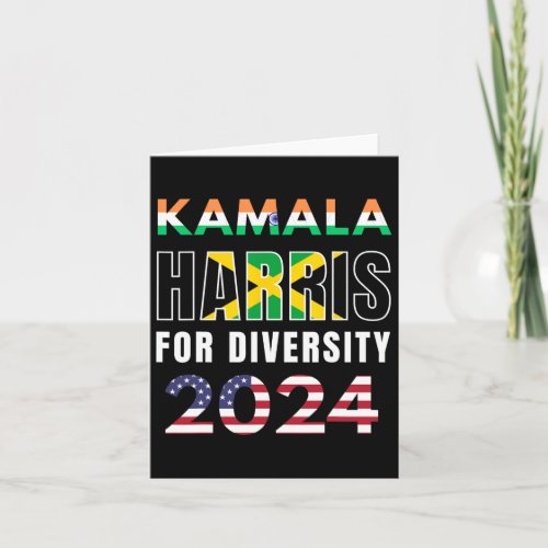 Harris India Jamaica Flag Diversity 2024  Card