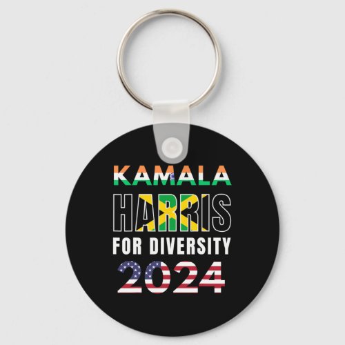 Harris India Jamaica Flag Diversity 2024  Keychain