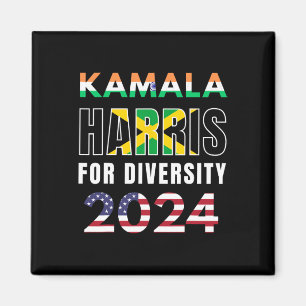 Harris India Jamaica Flag Diversity 2024  Magnet