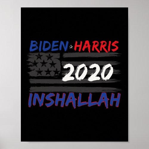 Harris Inshallah Muslim Saying  Poster