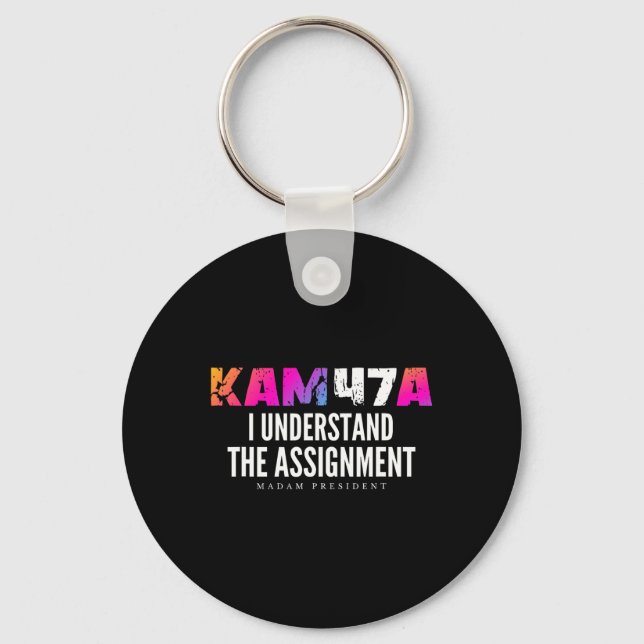 Harris Kam47a I Understand The Ignment Meme  Keychain (Front)