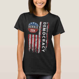 Harris- Kamala 2024 Us Flag Democratic President T-Shirt