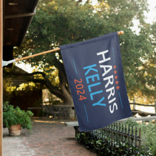Harris Kelly 2024 Kamala Harris Democrat House Flag