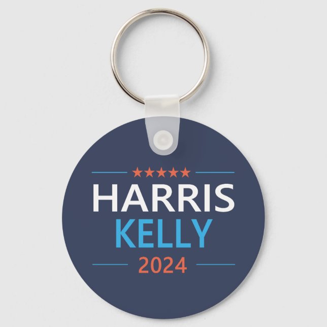 Harris Kelly 2024 Kamala Harris Democrat Keychain (Front)