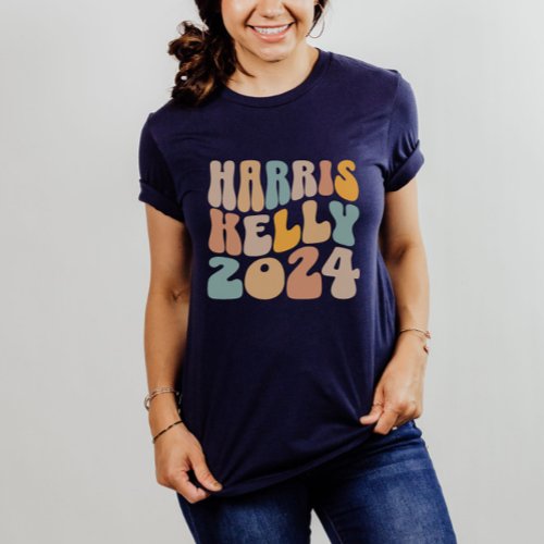 Harris Kelly 2024 Trendy Wavy Boho T_Shirt