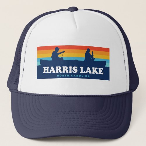 Harris Lake North Carolina Canoe Trucker Hat
