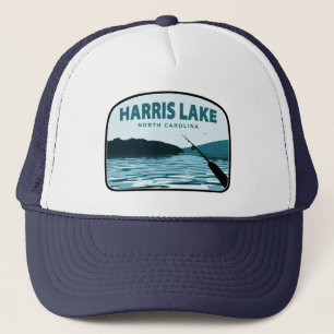 Harris Lake North Carolina Fishing Rod Trucker Hat
