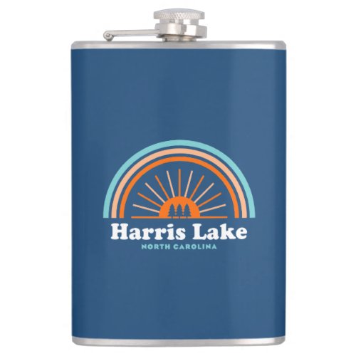 Harris Lake North Carolina Rainbow Flask