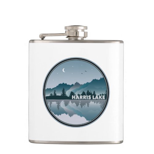 Harris Lake North Carolina Reflection Flask