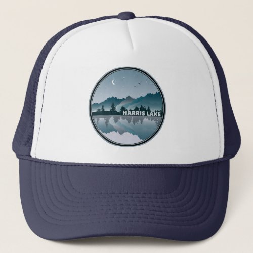 Harris Lake North Carolina Reflection Trucker Hat