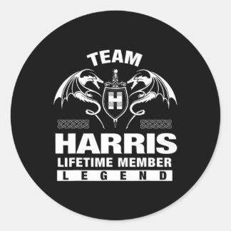 Harris Lifetime Member Gifts  Classic Round Sticker
