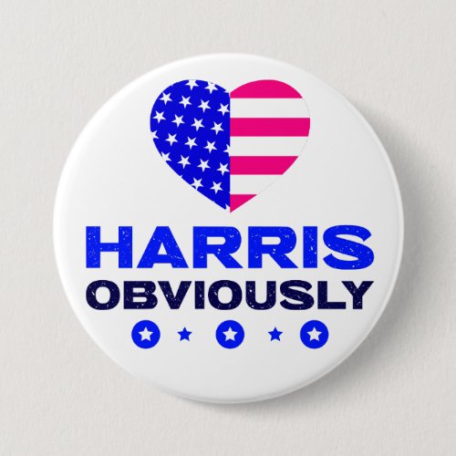 Harris Obviously Button