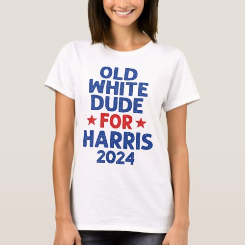 Harris Old White Dudes For Harris Men Funny Politi T_Shirt