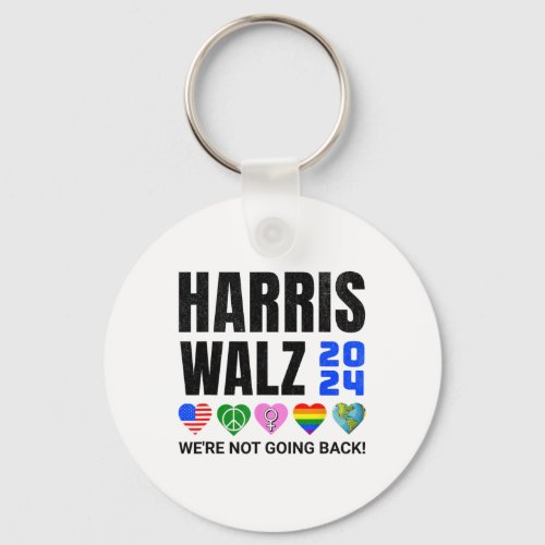 Harris Peace Love Equality Lgbt Human Rights Hope  Keychain