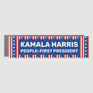 Harris People-First President Car Magnet