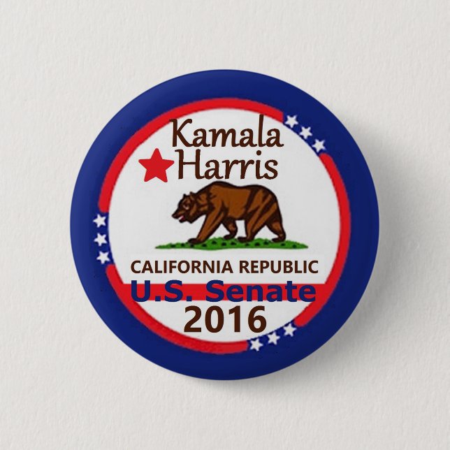 HARRIS Senate 2016 Button (Front)